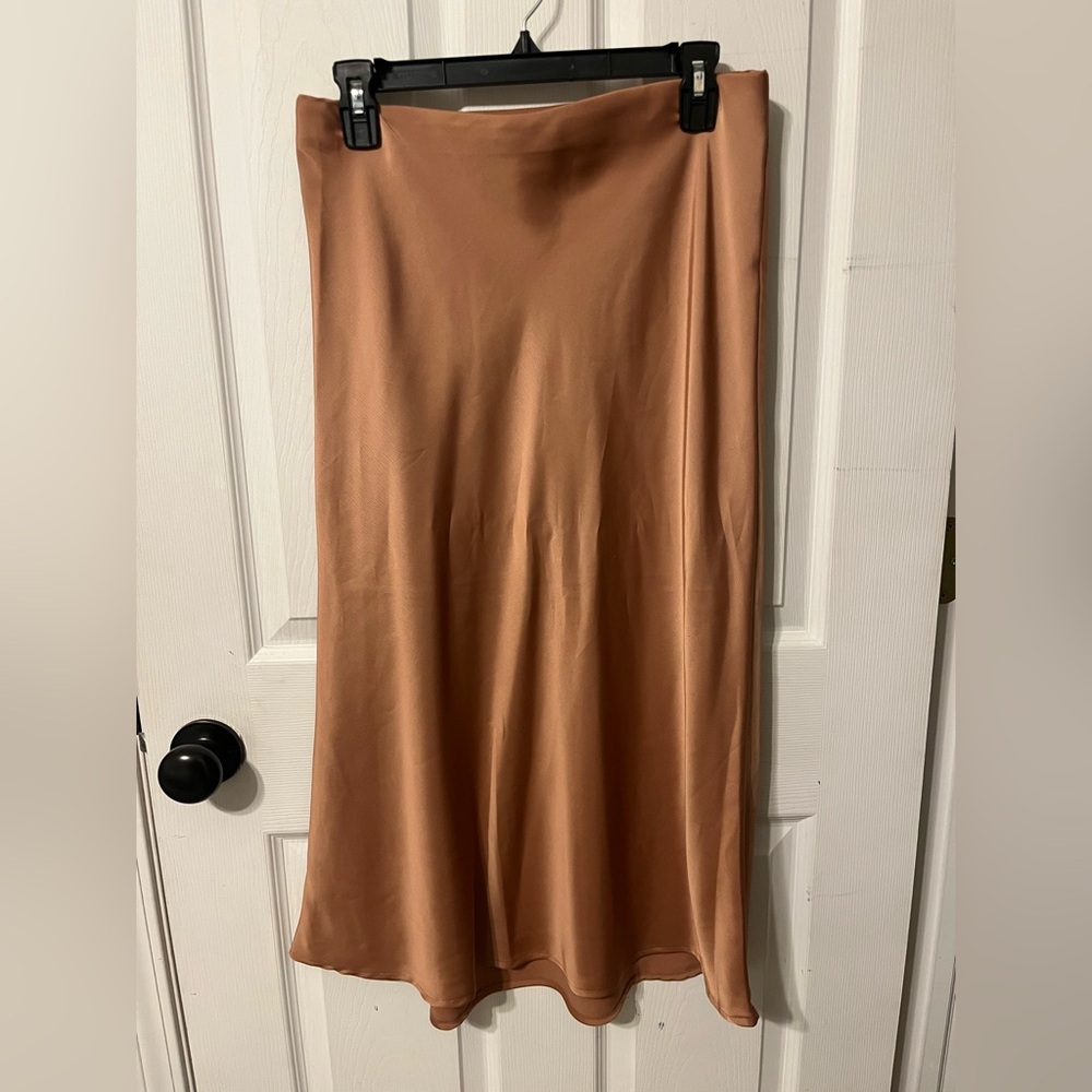 Rachel Zoe Tan Midi Skirt